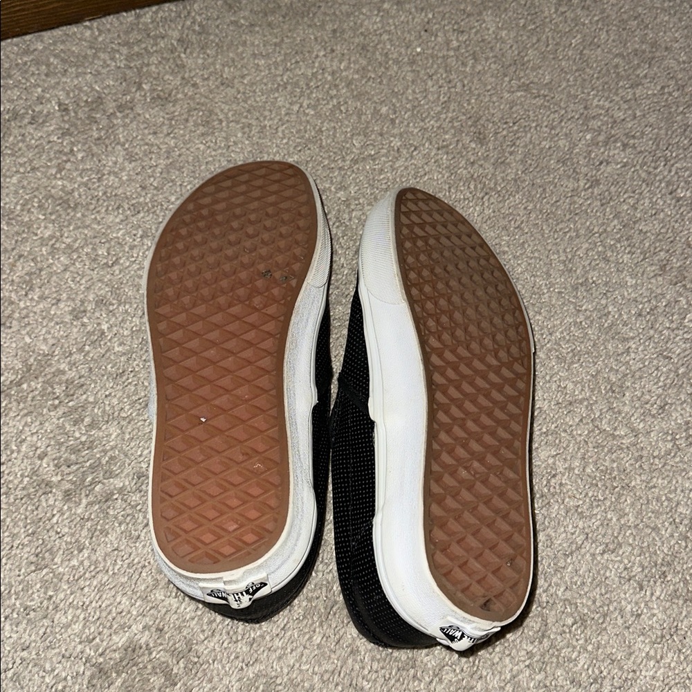 Slip on black leather vans - Picture 5 of 5